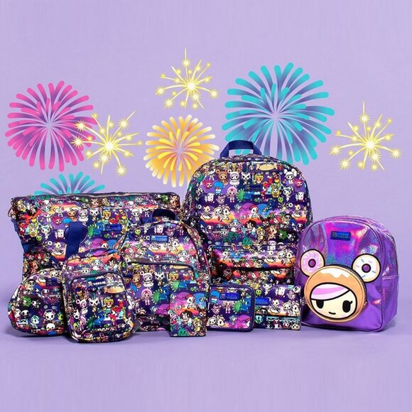 RARE NWT Official Tokidoki Fall 2020 Tokichella Tote Bag Brand New Purple - Picture 7 of 7